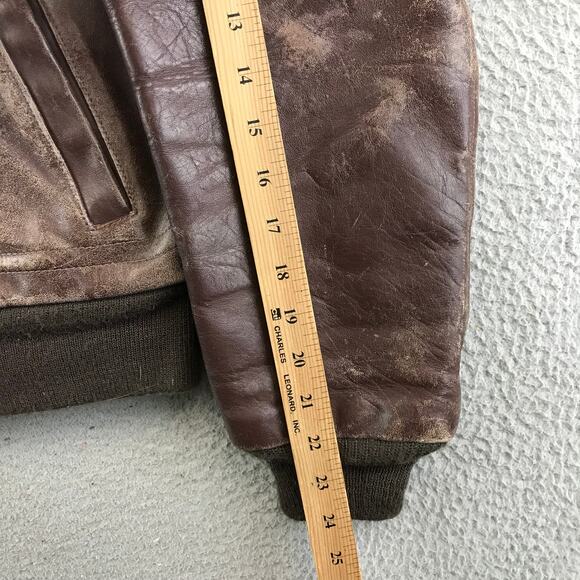 Vintage 1950s Horsehide Motorcycle Jacket Grais Sportswear Chicago Mens M - Picture 7 of 9